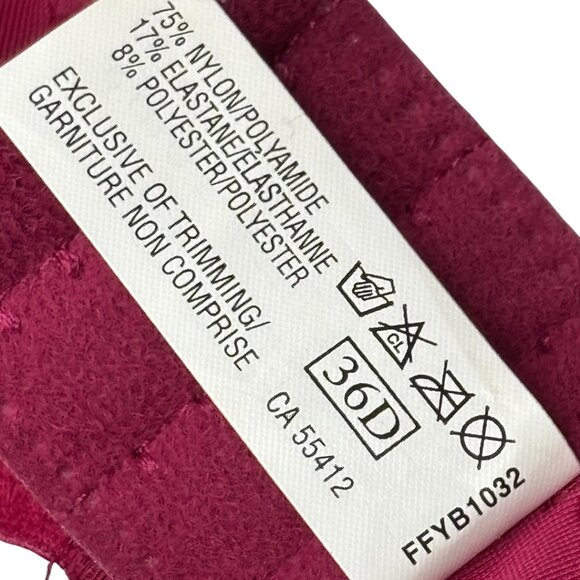 ⭐ NWT Fit Fully Yours Elizabeth Bra • Red • 36D ⭐ - Picture 5 of 7